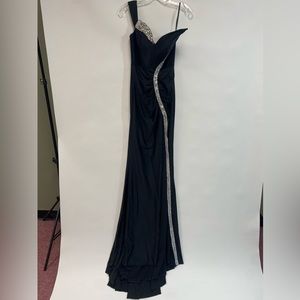 Portia&Scarlett - black formal gown with jewel detailing